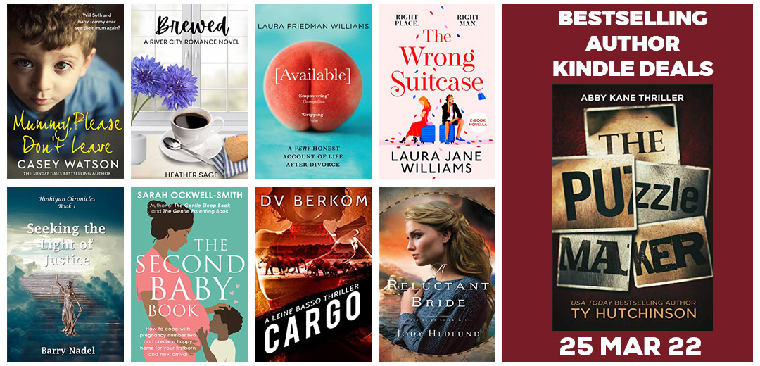 Author Book Deals, Kindle Discounts And Bestselling Books Deals For 25-MAR-2022