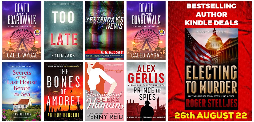 Bestselling Author Kindle Deals 26th August 2022