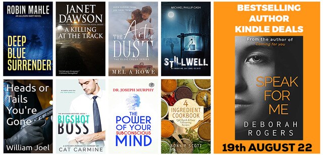 Bestselling Kindle Deals And Author Book Offers 19th August 2022