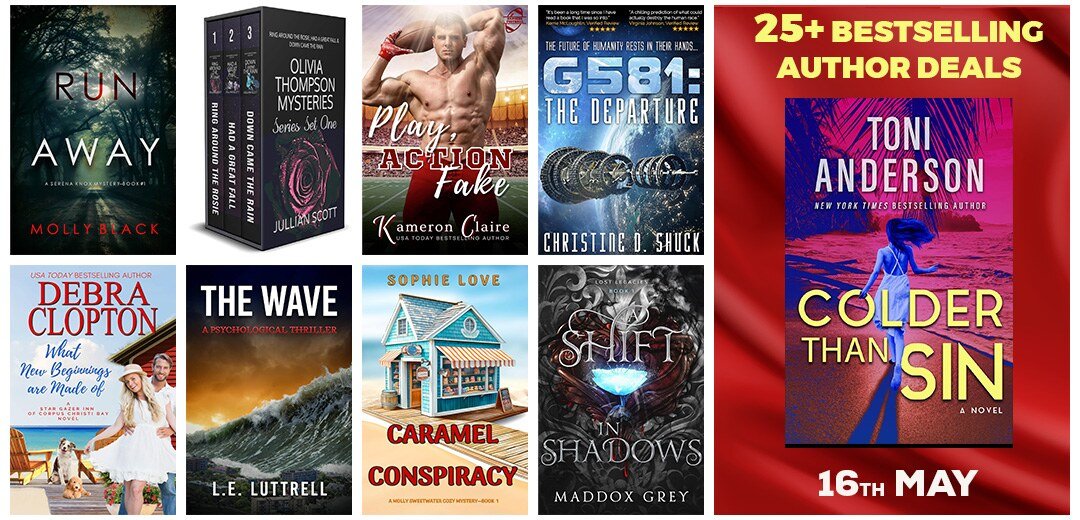 Book Of The Week Bestselling Author Deals 16th MAY 2025 Kindle PlaneteBooks