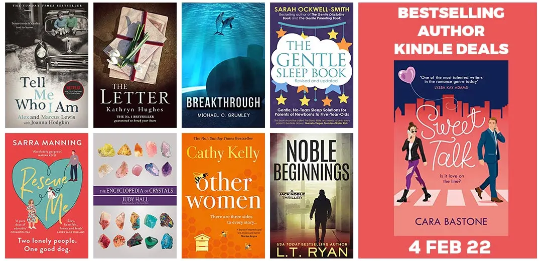 Author Book Deals, Kindle Discounts And Ebooks Deals For 04-FEB-2022