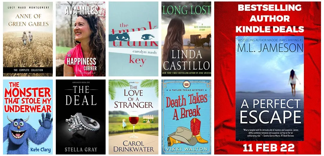 Author Book Deals, Kindle Discounts And Ebooks Deals For 11-FEB-2022